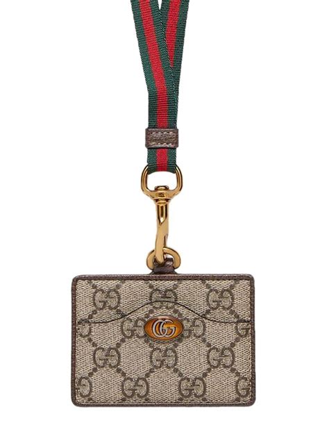 gucci id holder lanyard|Gucci card holder used.